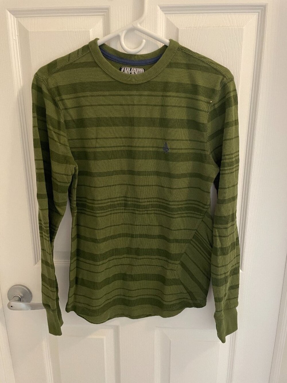 Volcom Thermal Long Sleeve Mens Small Dark Green Preowned